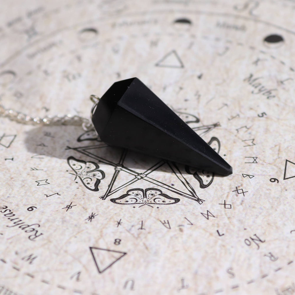 Gamle Heks Trælleformular Røgelsespinde – Black Obsidian Pendulum