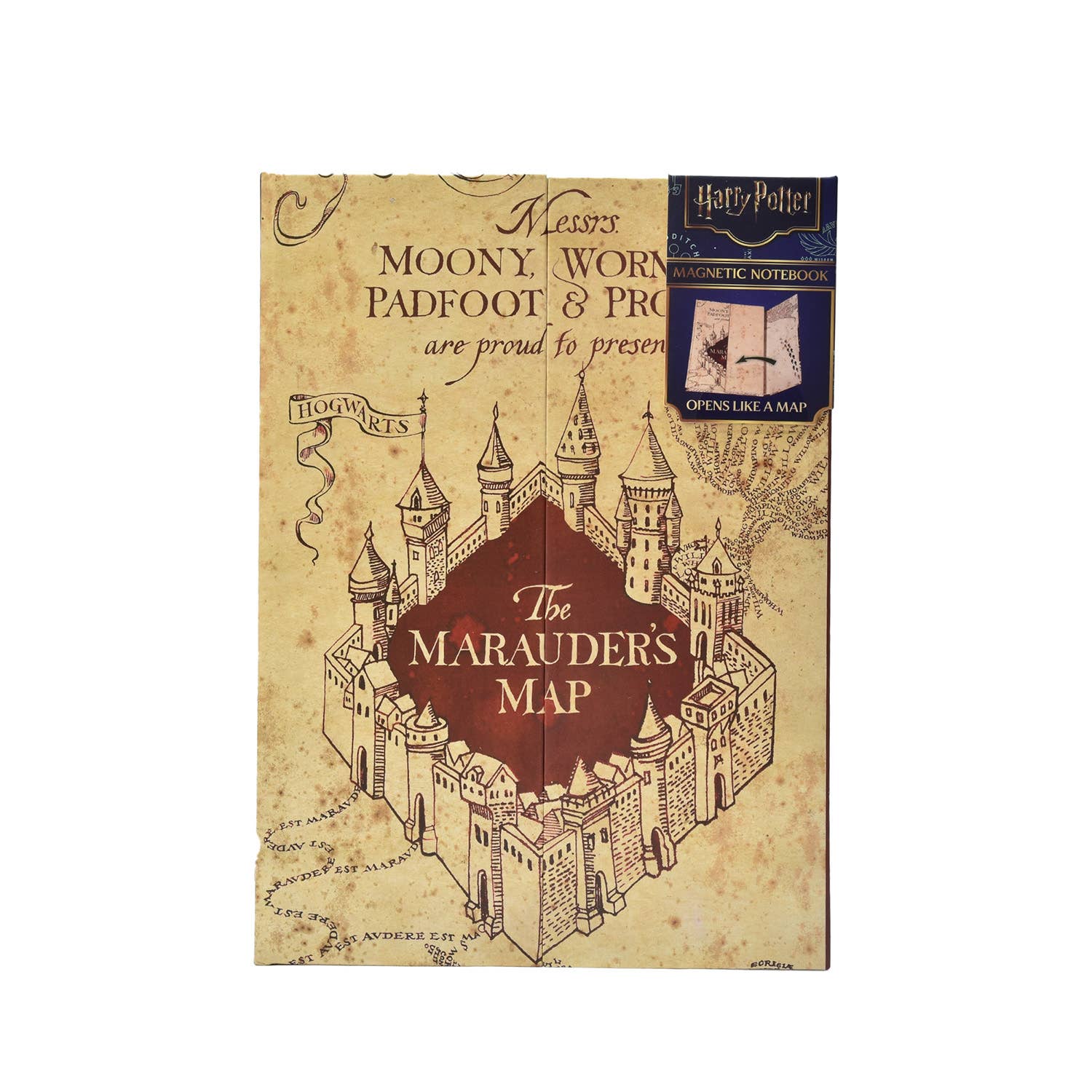 Harry Potter Notesbog A5 – Marauder's Map