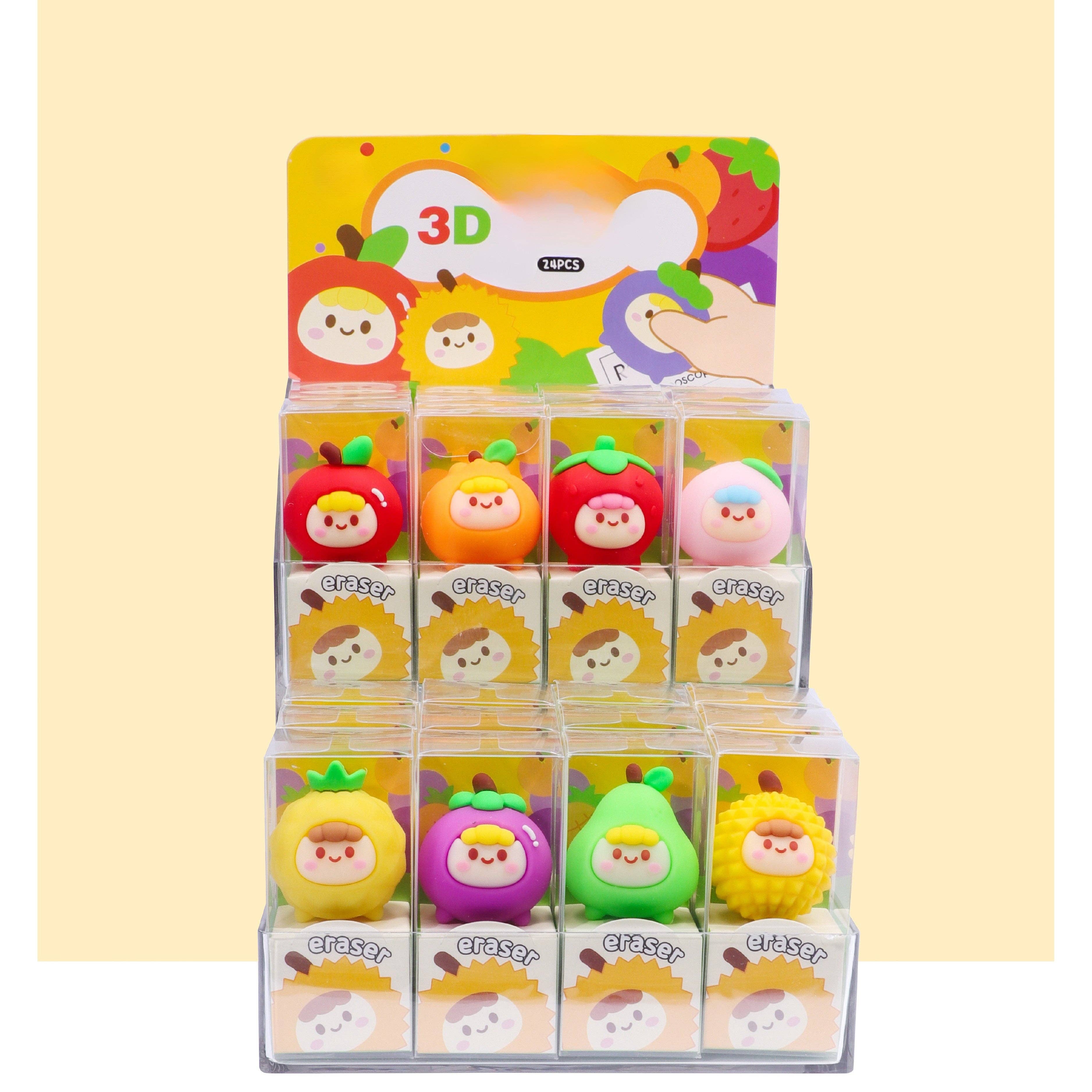 3D Viskelæder – Little Fruits Kawaii