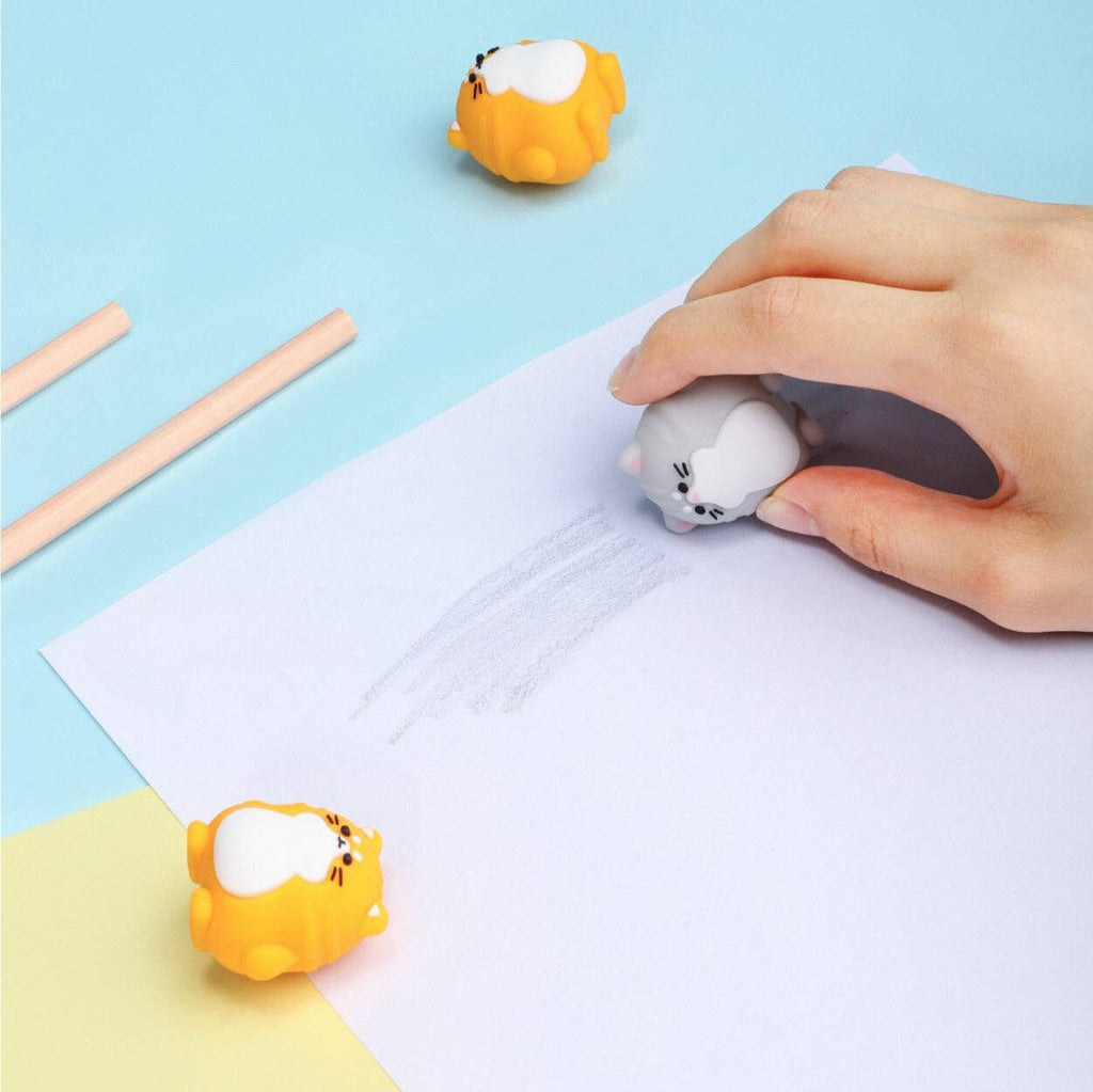 Kawaii Kat Viskelæder – 3D Japanese Style