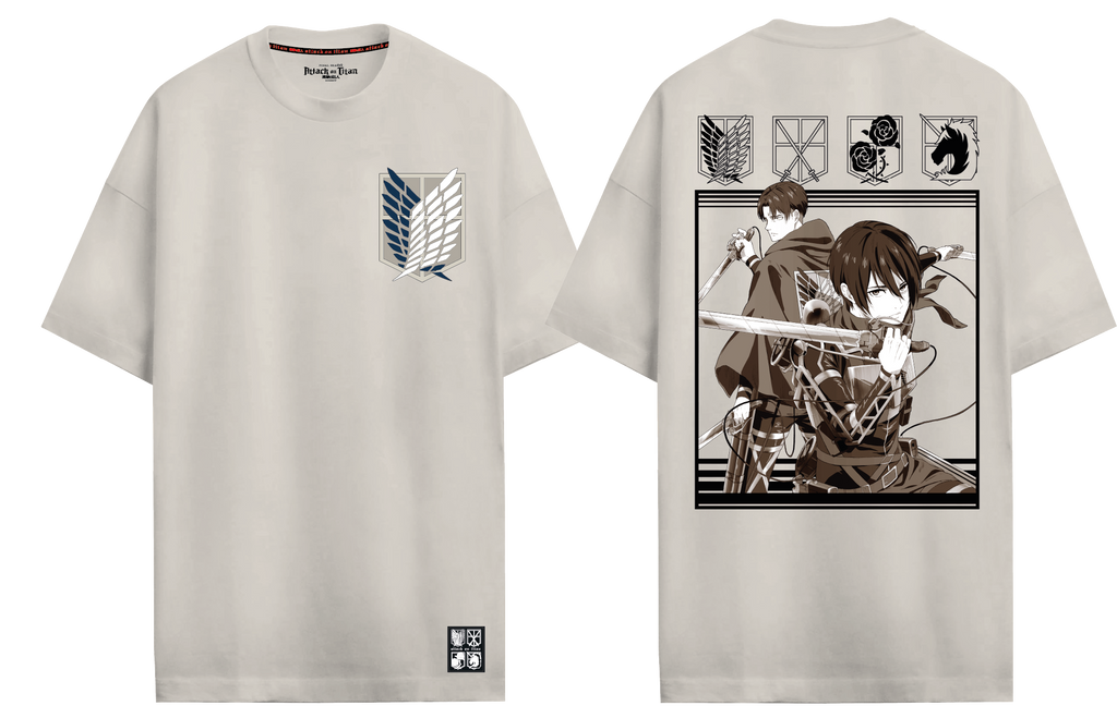 Attack on Titan Oversized T-Shirt fra Cotton Division