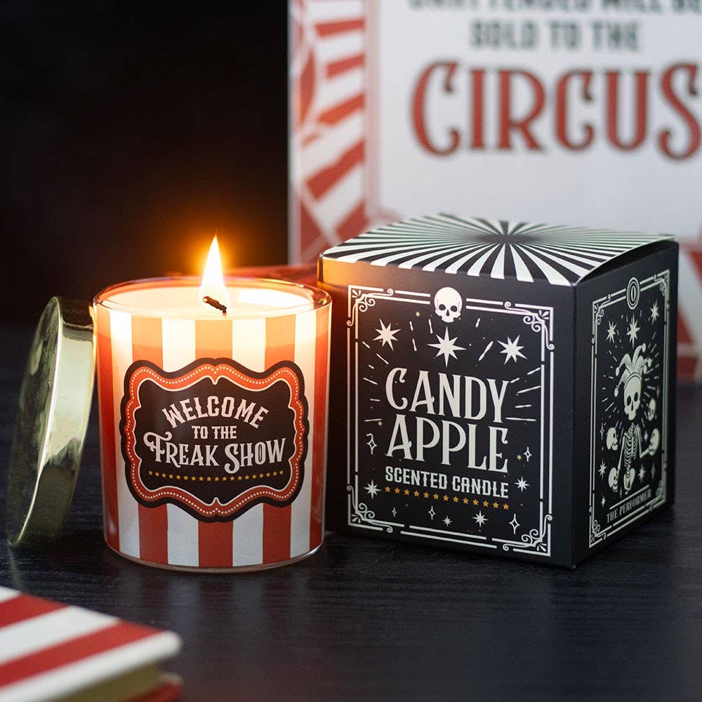 Mystic Circus "Welcome to the Freak Show" karamelæblelys
