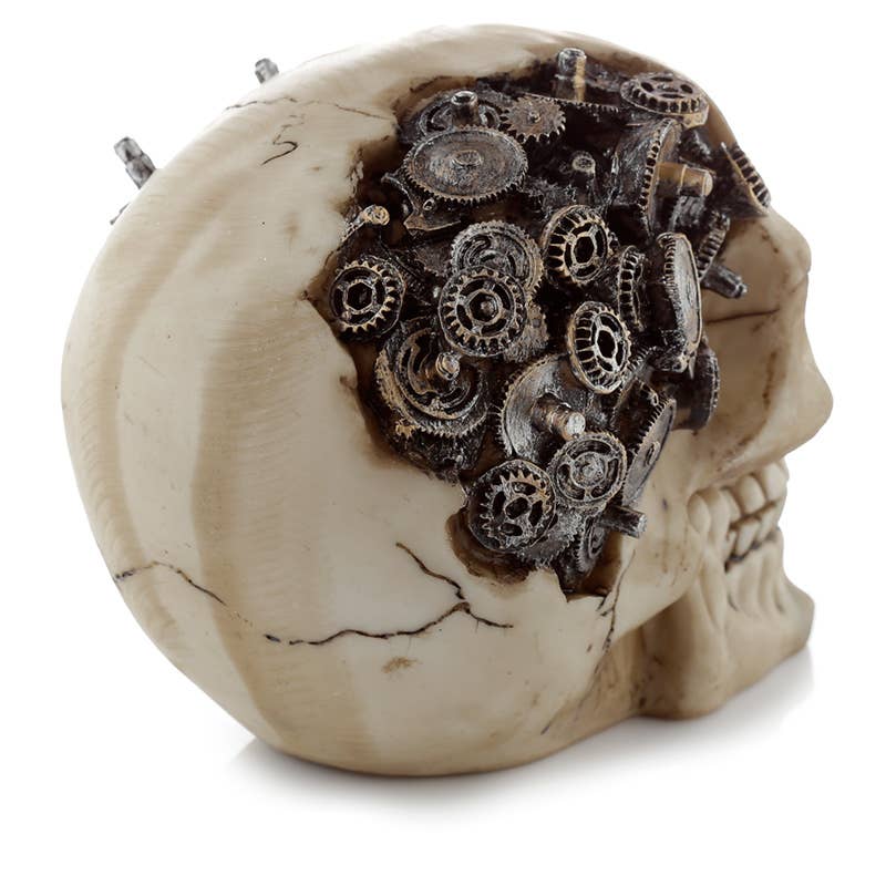 Steampunk Skull med Tandhjul og Gear