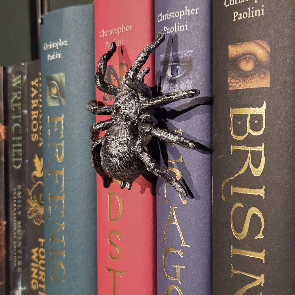 Edderkop Spinehugger bogreolsfigur