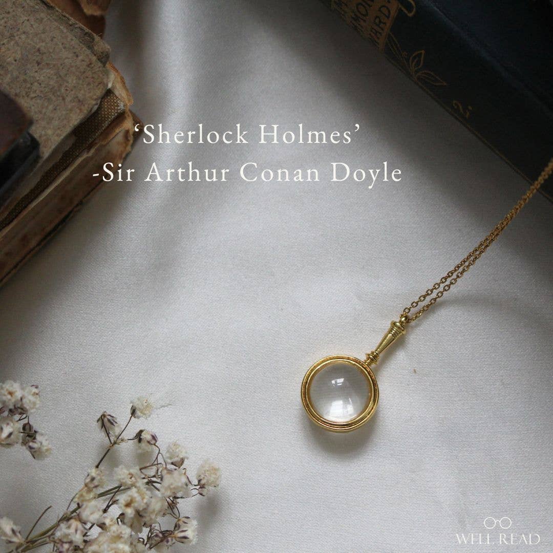 Well Read Company – Sherlock Holmes Guld Lup Halskæde