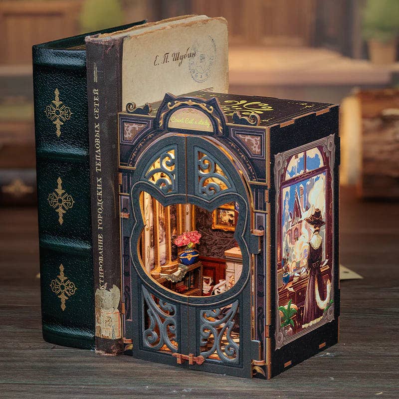 Tale of Cat's Study - Book Nook fra CUTEBEE