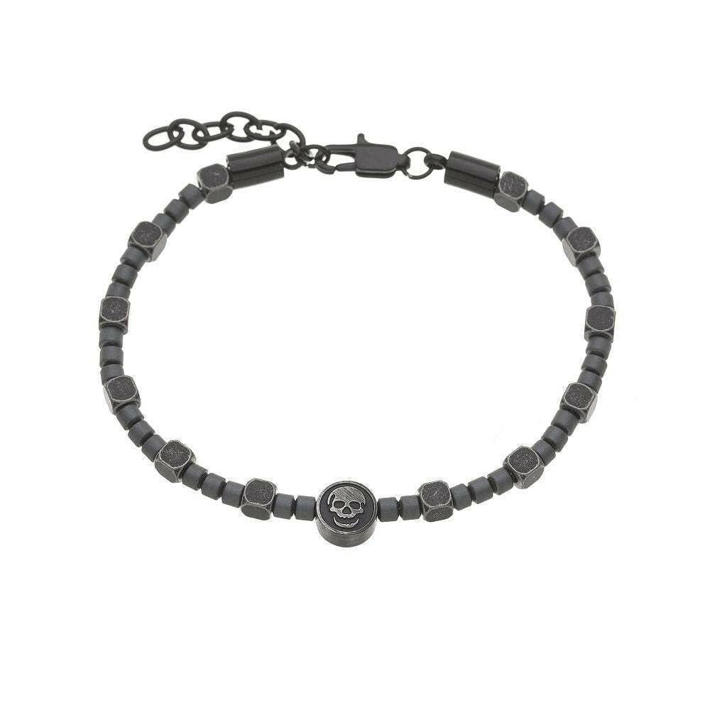 Armbånd med Kranium i Rustfrit Stål