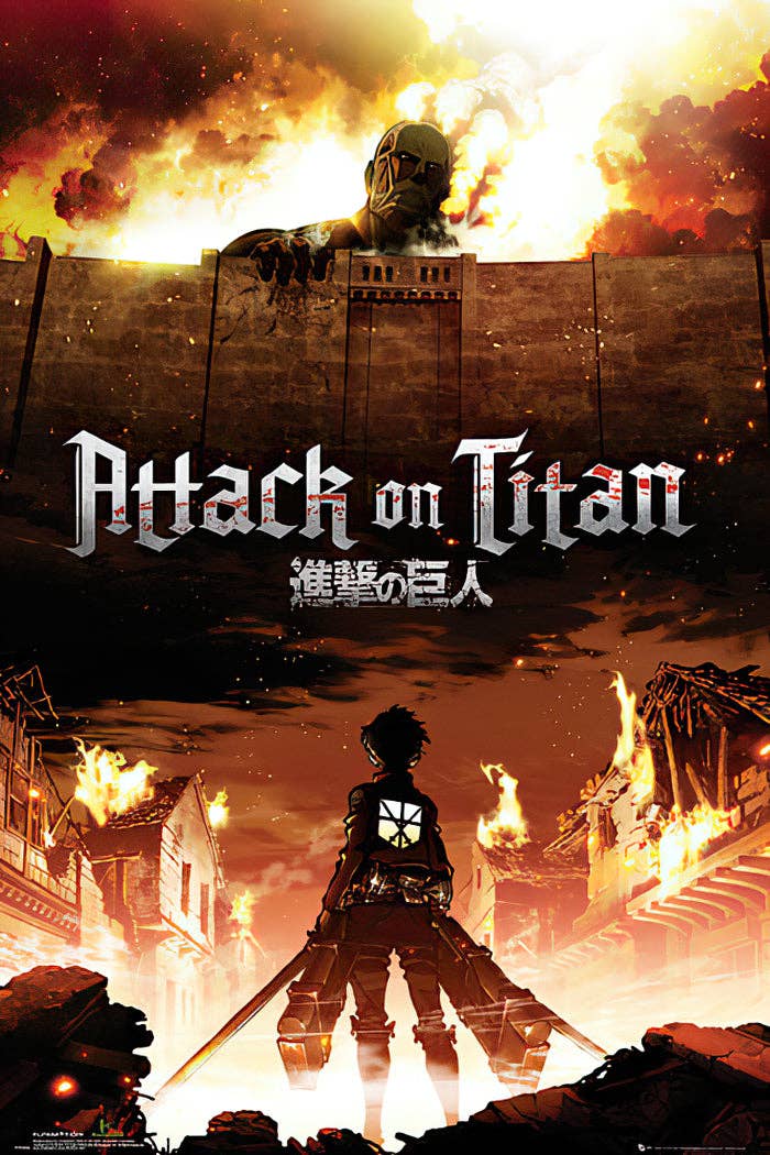 Attack on Titan plakat – manga & anime