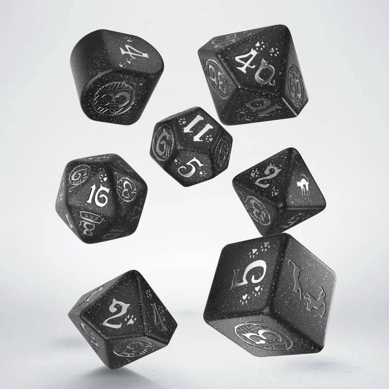 Cats Modern Dice Set Waffle fra Q-Workshop