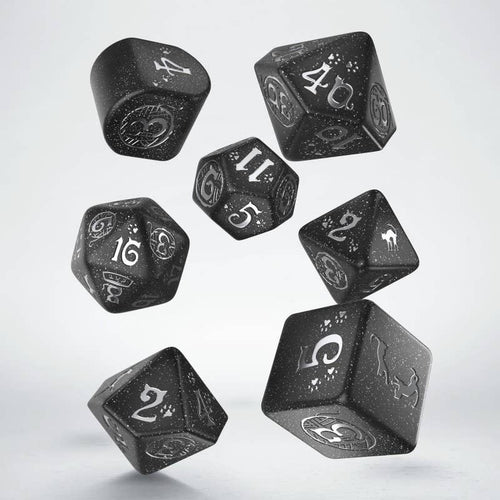 Cats Modern Dice Set Waffle fra Q-Workshop