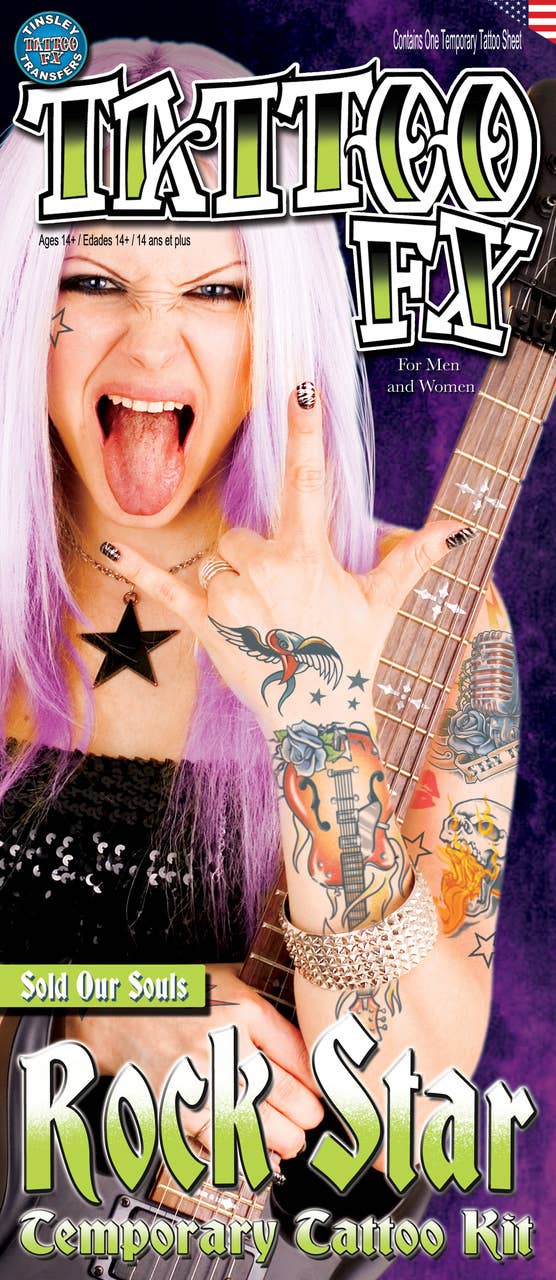 Midlertidige Rock Star-tatoveringer