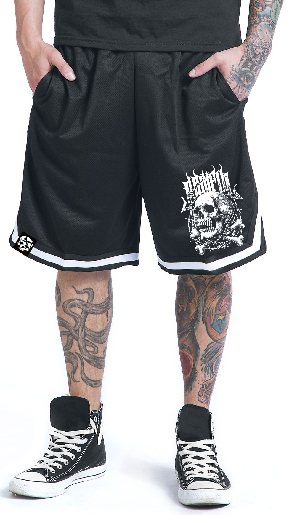 Rebellion Basketshorts i Sort Mesh