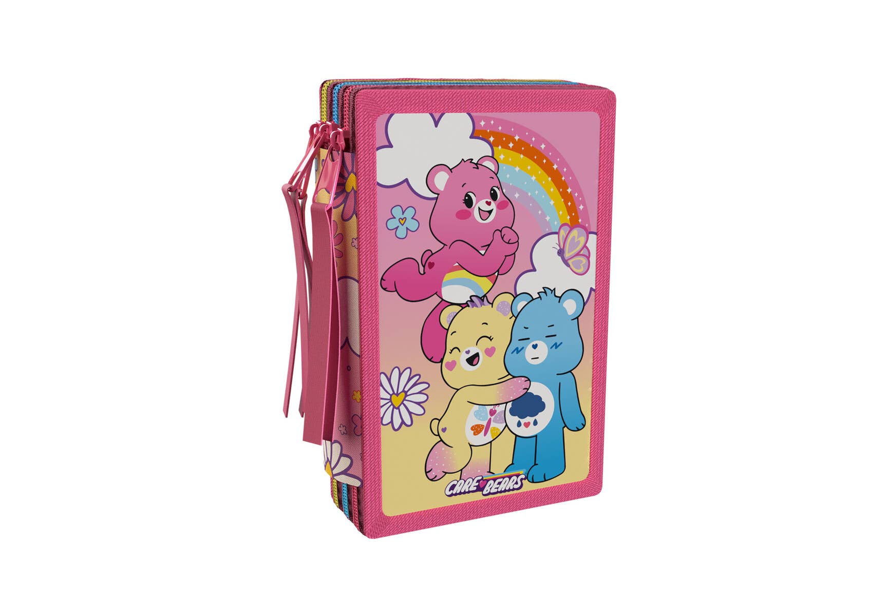 Care Bears penalhus i 3 etager med skolemateriale