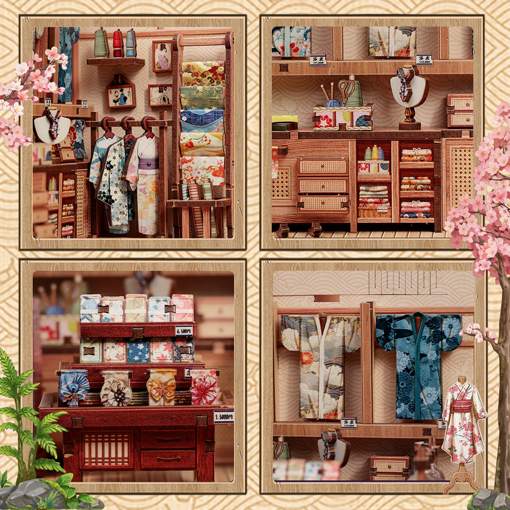 Sakura & Kimono Shop - Book Nook fra CUTEBEE