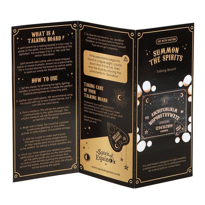 Summon the Spirits sort ouija board med planchette