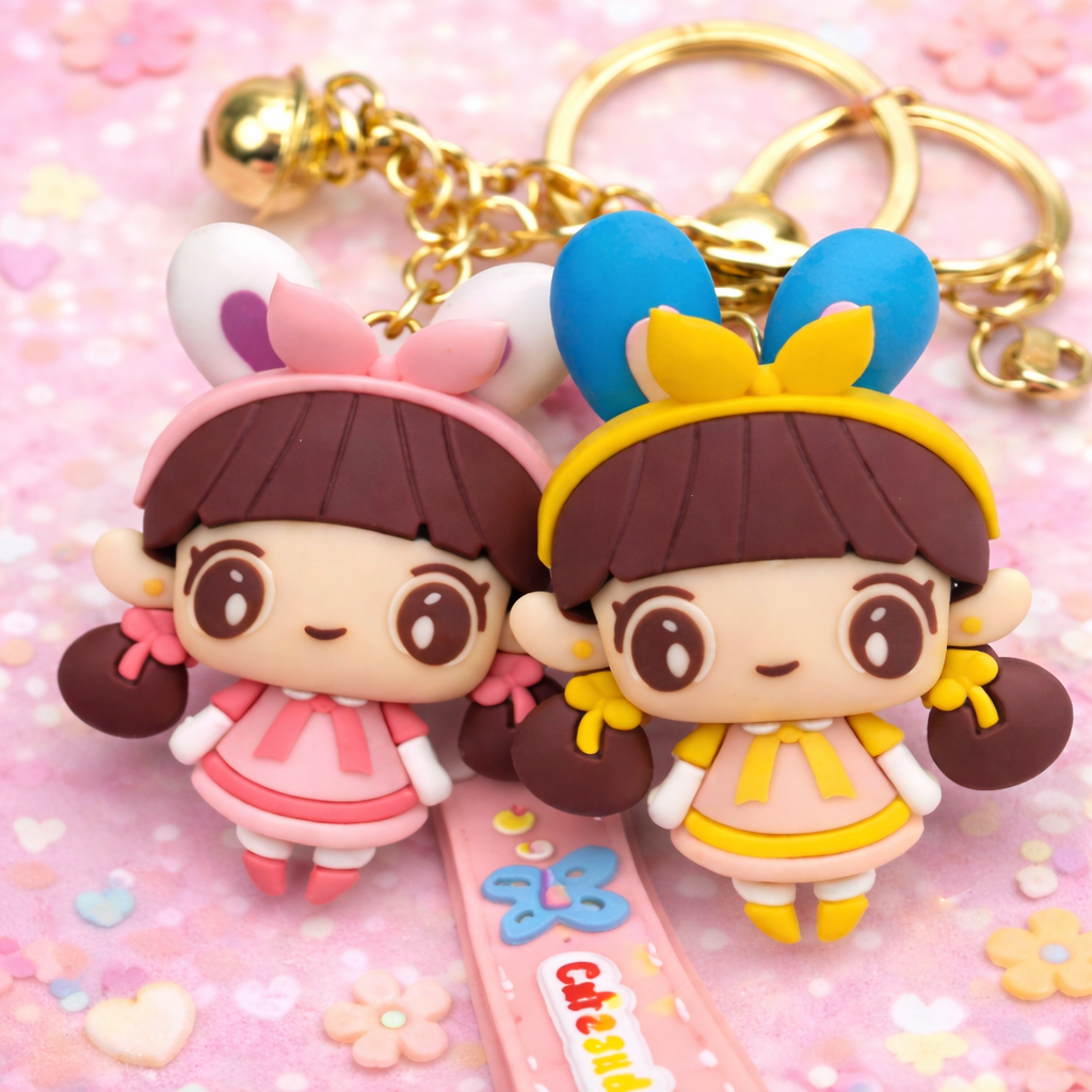 Manga Doll Kawaii Nøglering