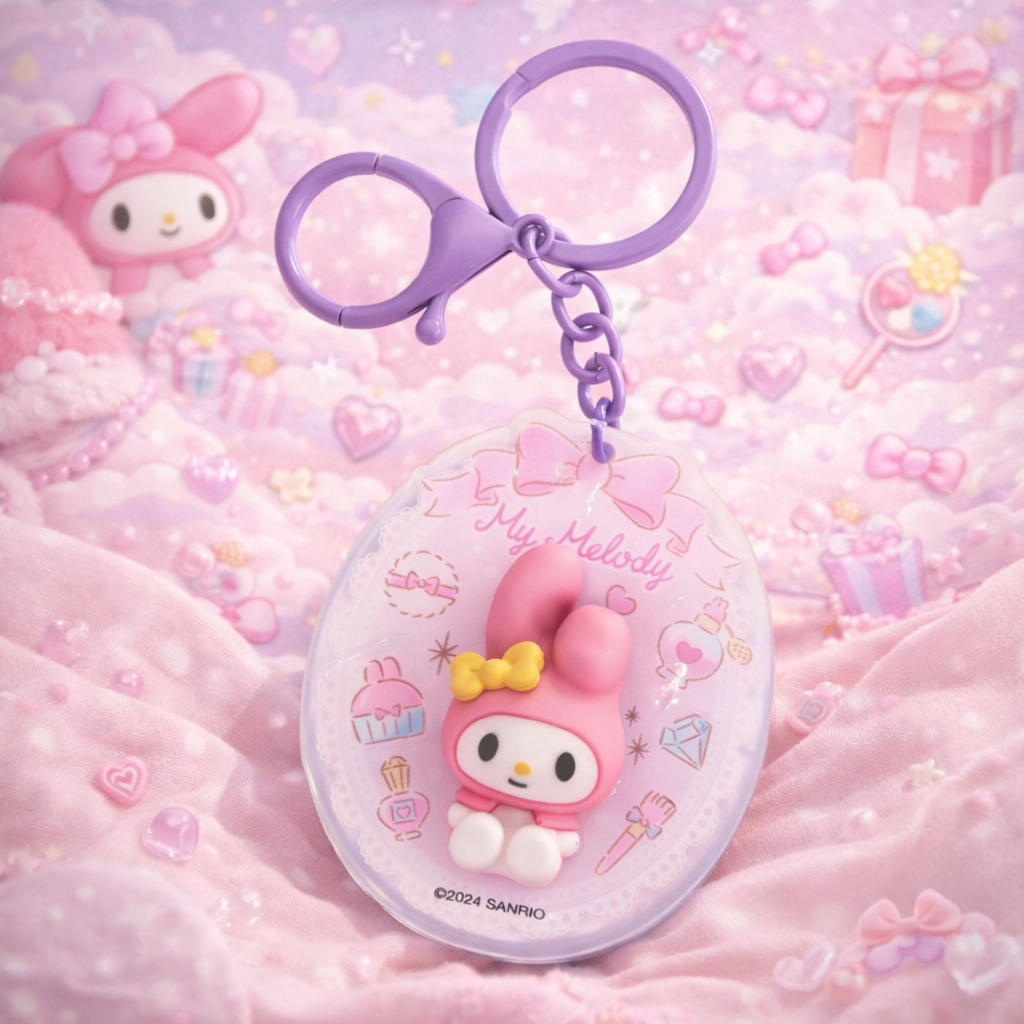 Sanrio My Melody – 3D nøglering i akryl