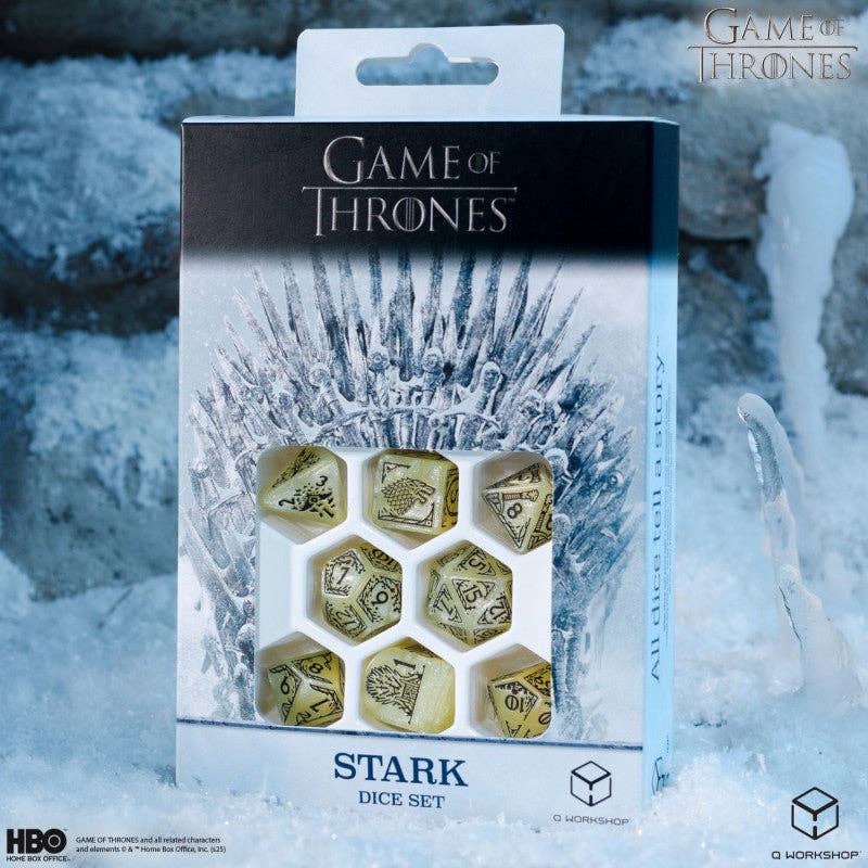 Game of Thrones Stark Terningsæt – House Stark | Q-Workshop