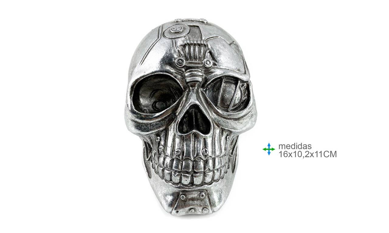 Kranieskulptur i Harpiks 16x10,2x11 cm – Esoterica Arte | Skulls&Bones