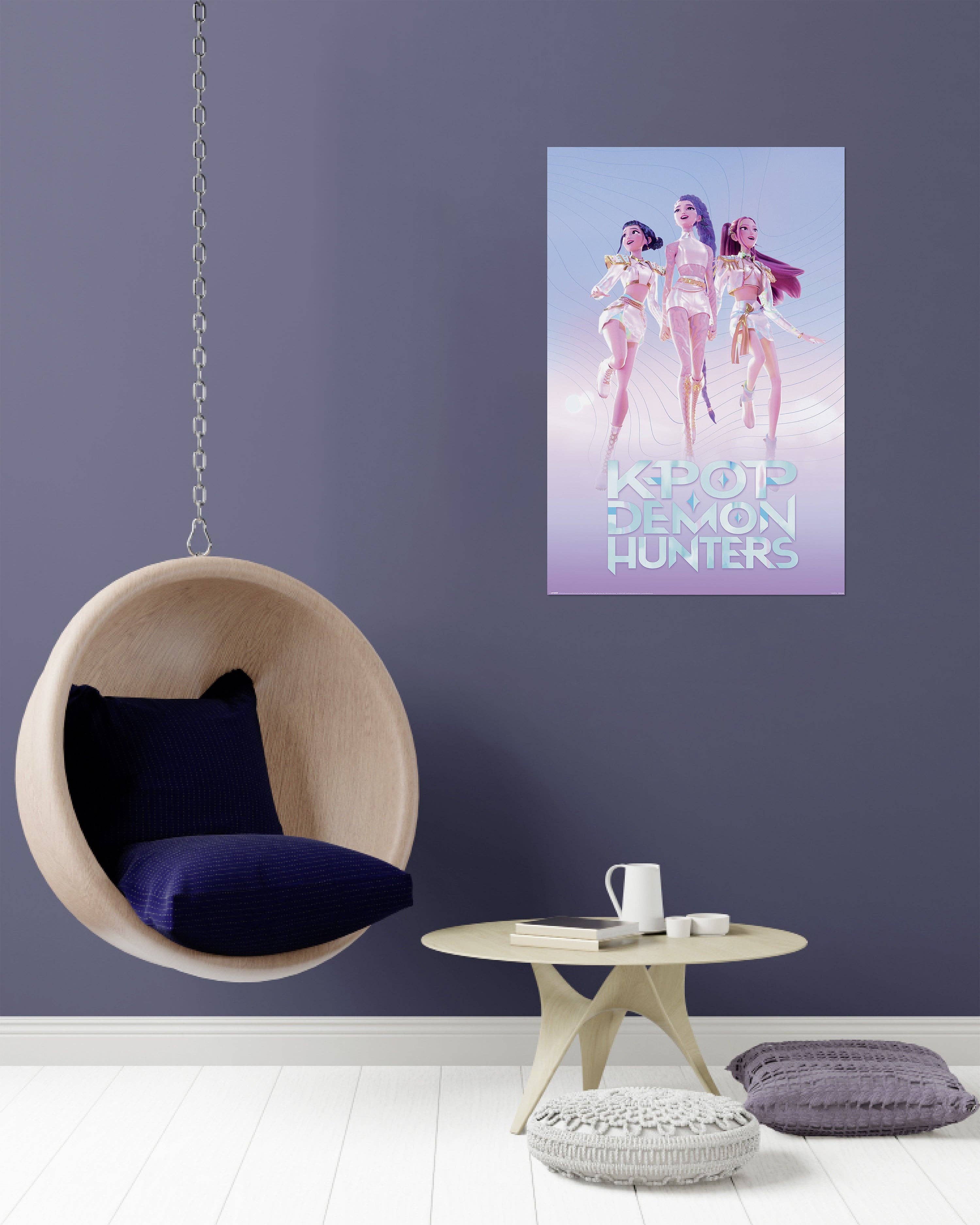 K-Pop Demon Hunters plakat – Huntr/x Flydende | 61 x 91,5 cm