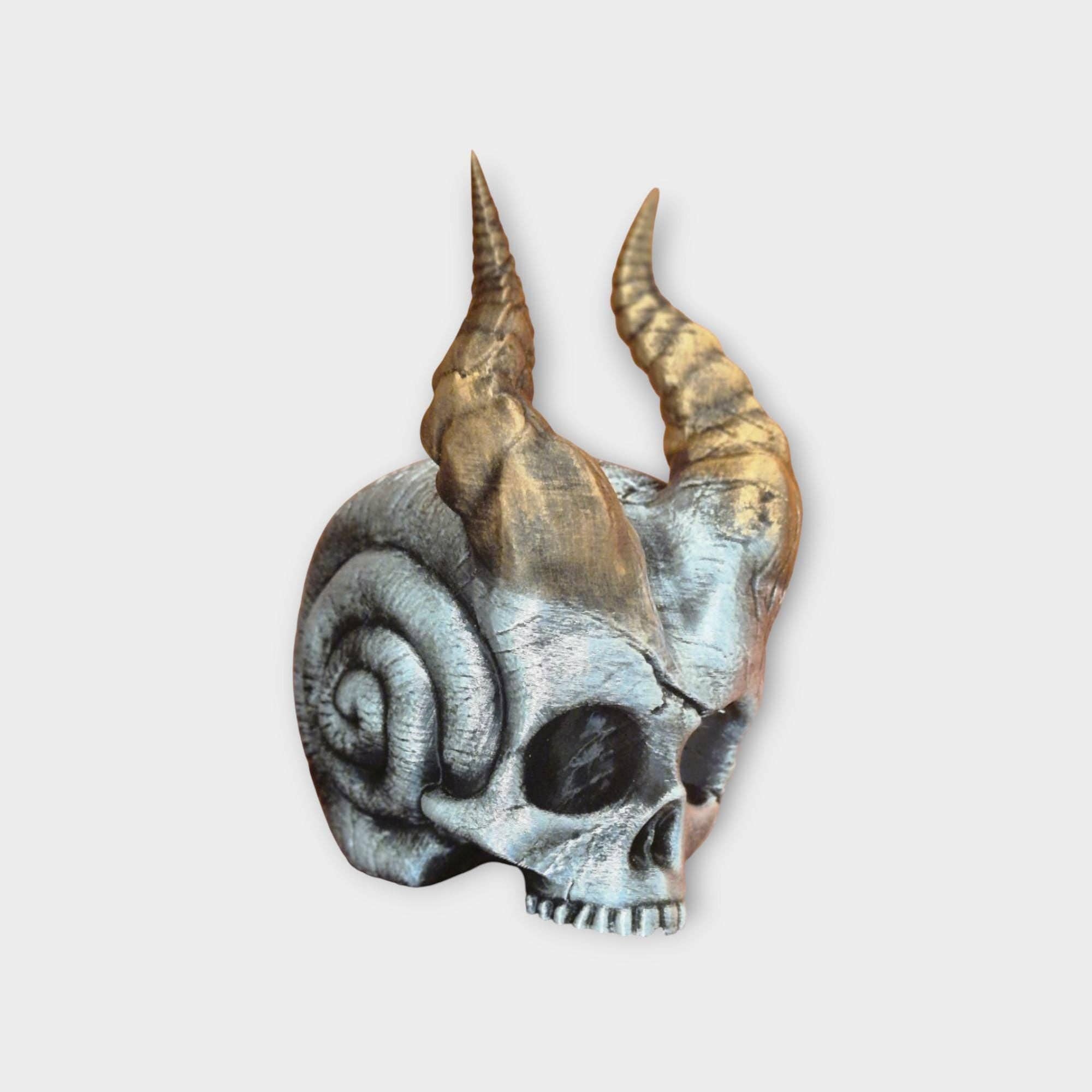 Gotisk vædderkranium med horn