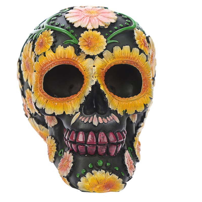 Day of the Dead kranie med margueritter
