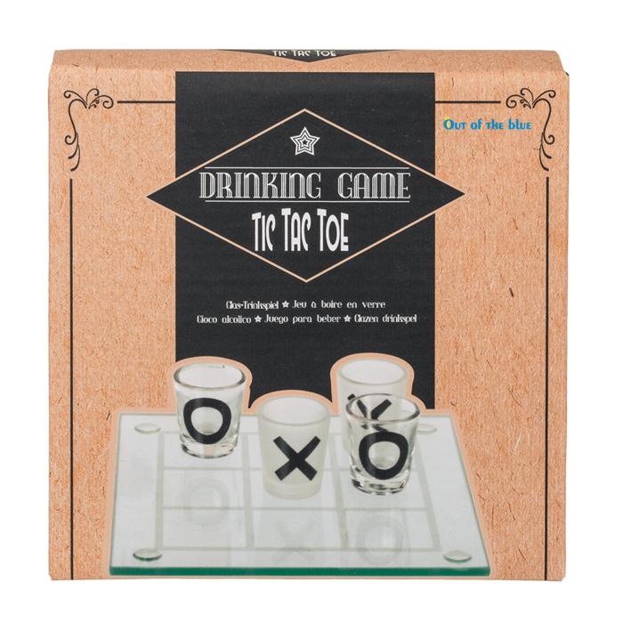 Drikkespil Tic Tac Toe med 9 Glas