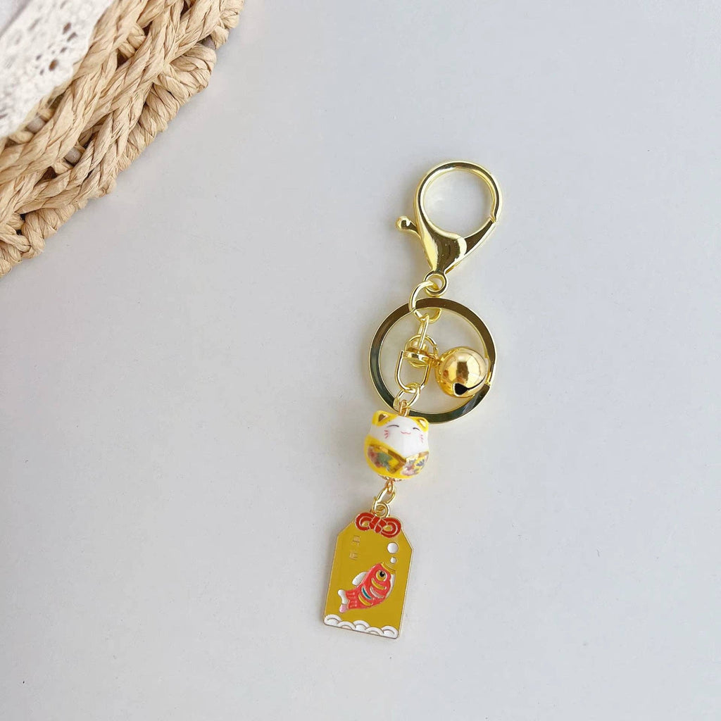 Japansk talisman nøglering – Kawaii Lucky Japan
