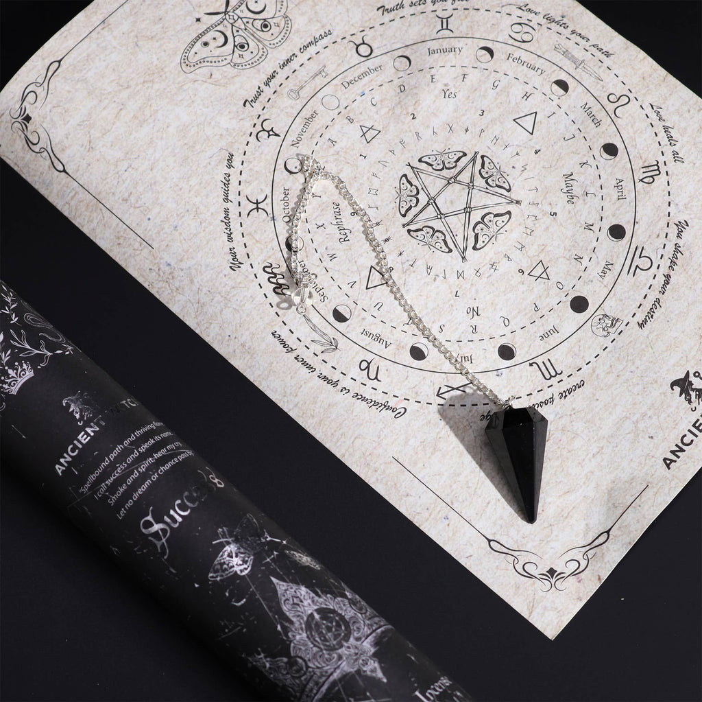 Gamle Heks Trælleformular Røgelsespinde – Black Obsidian Pendulum