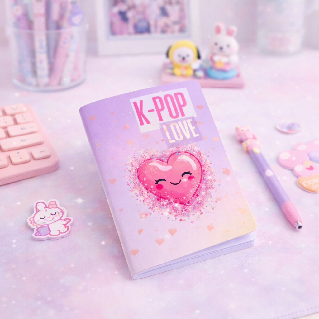 A6 Notesbog – K-Pop Love