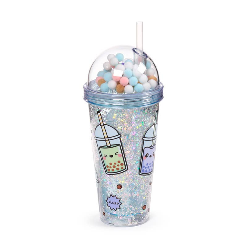Foodiemals Bubble Tea Kop med Sugerør & Charms – Puckator