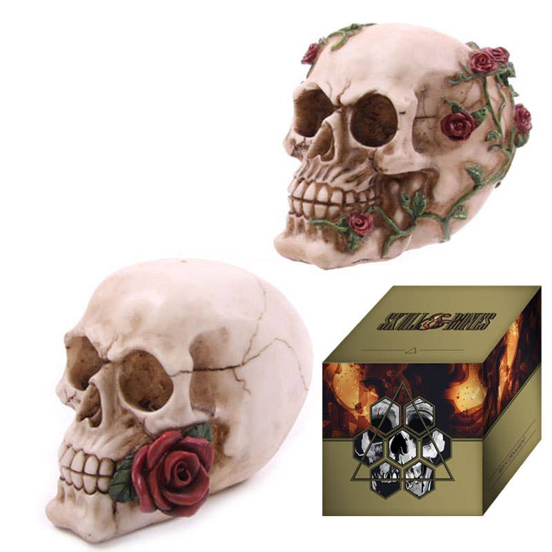 Skull med Roser