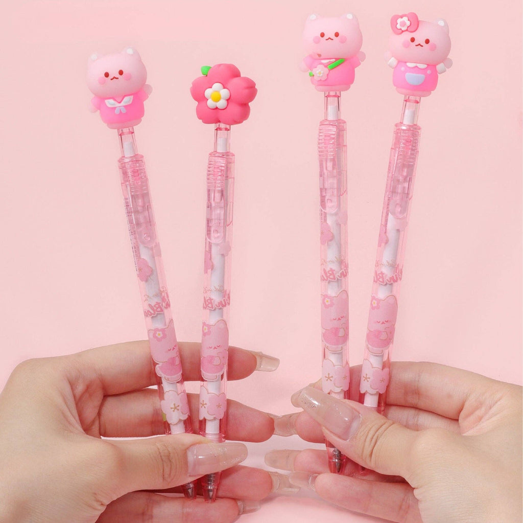 Kawaii Viskelæderpen – Sakura Cat
