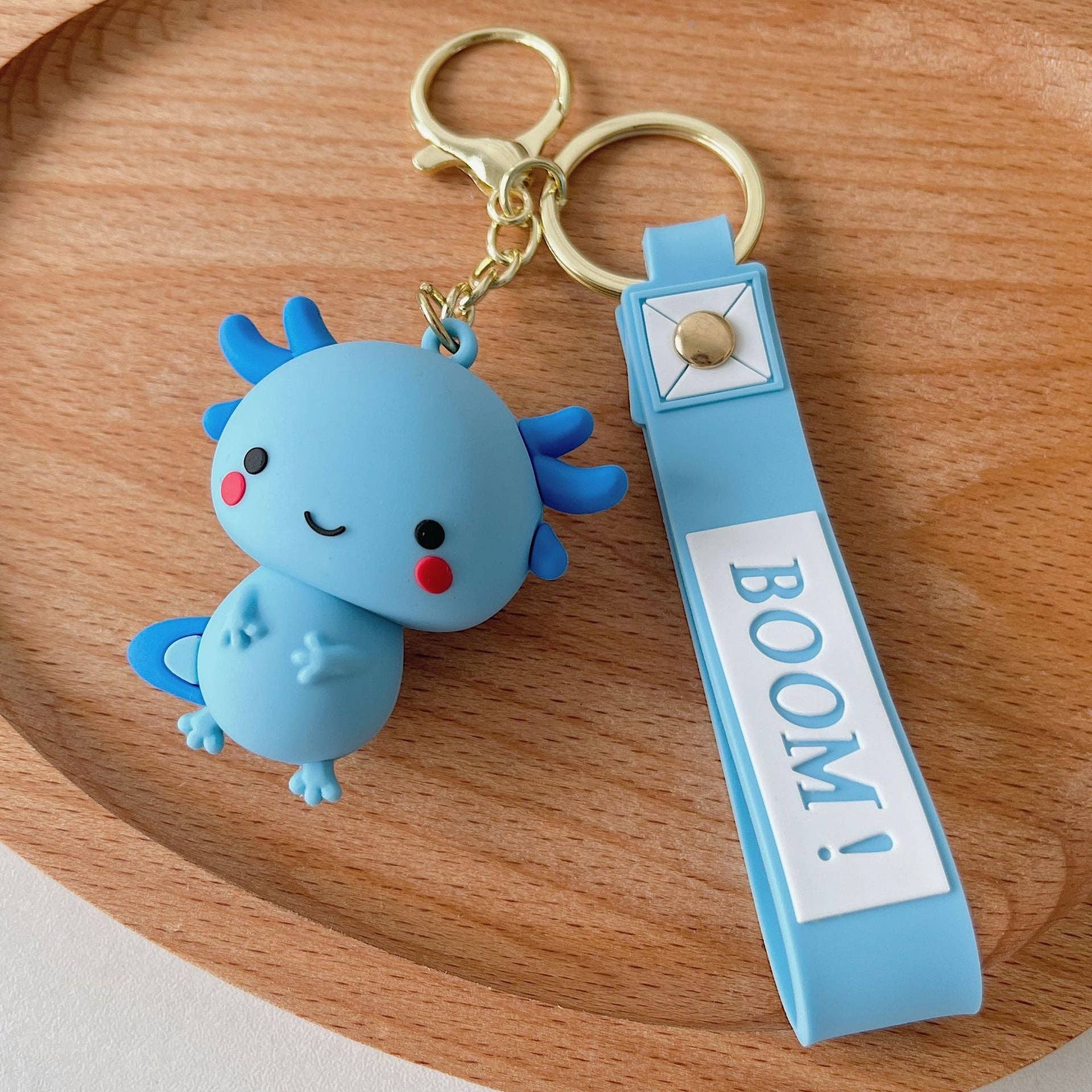 Axolotl Kawaii Nøglering