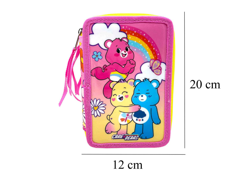 Care Bears penalhus i 3 etager med skolemateriale