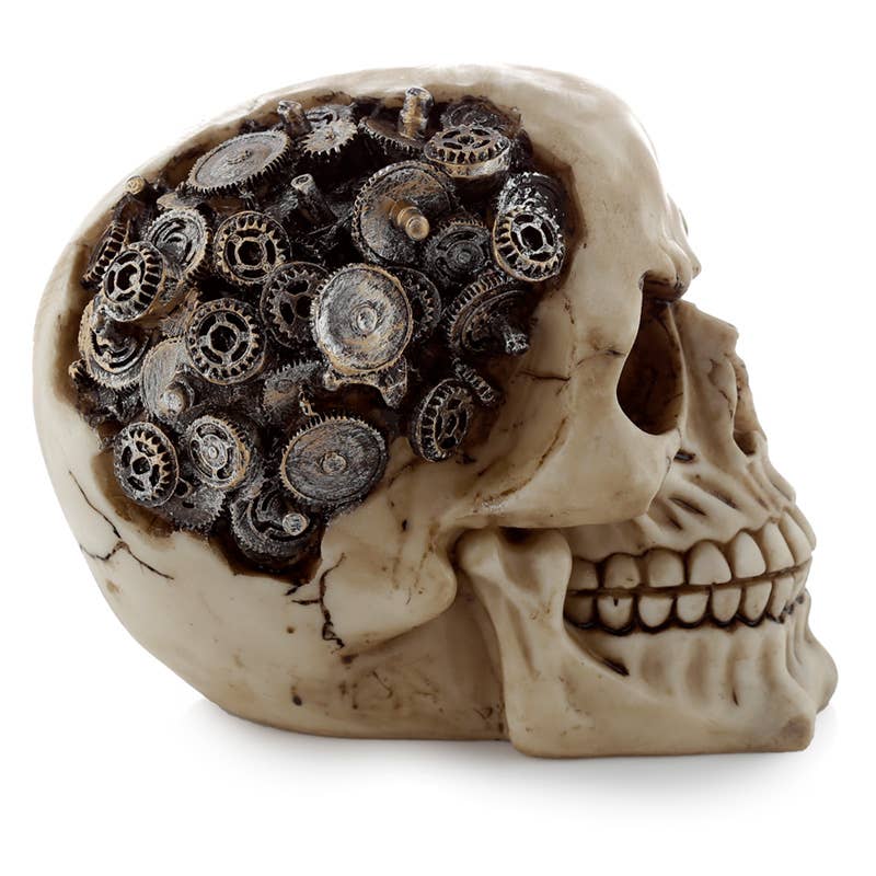 Steampunk Skull med Tandhjul og Gear