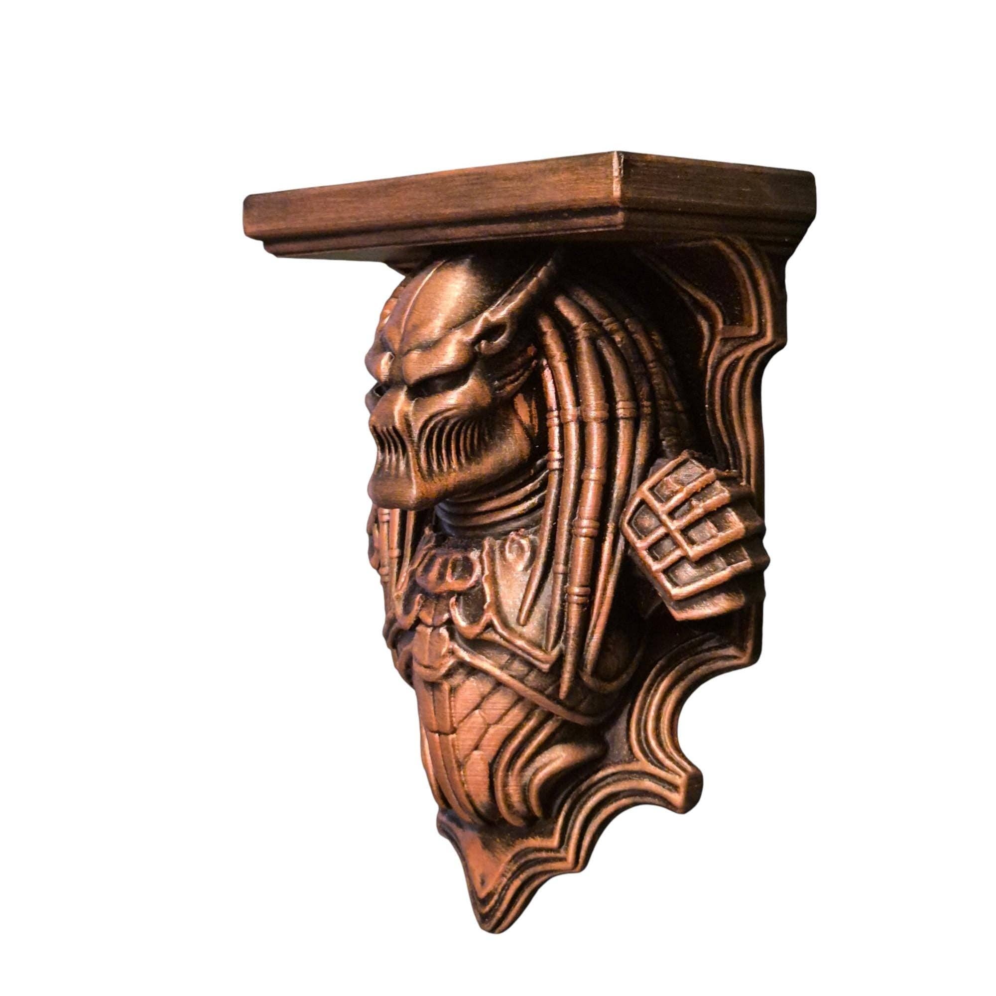 Predator Warrior væghylde i bronze