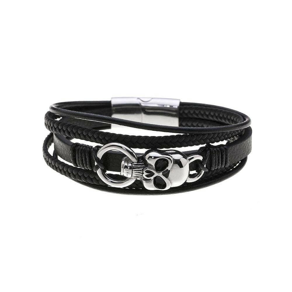 Armbånd med Kranium i Rustfrit Stål – Magnetlås