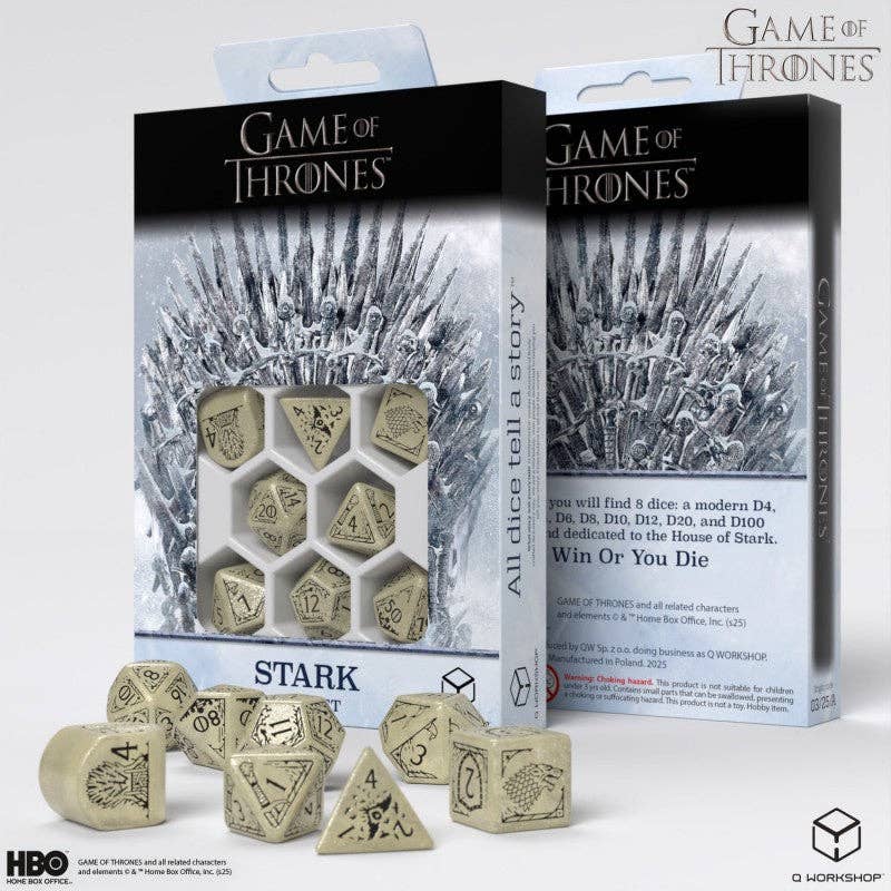 Game of Thrones Stark Terningsæt – House Stark | Q-Workshop