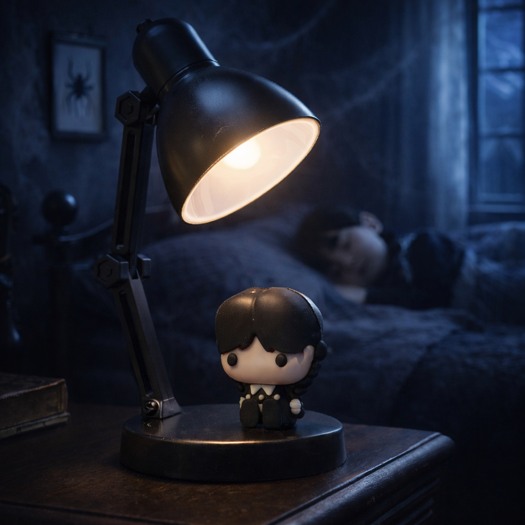 Wednesday – Mini LED-lampe med samlefigur