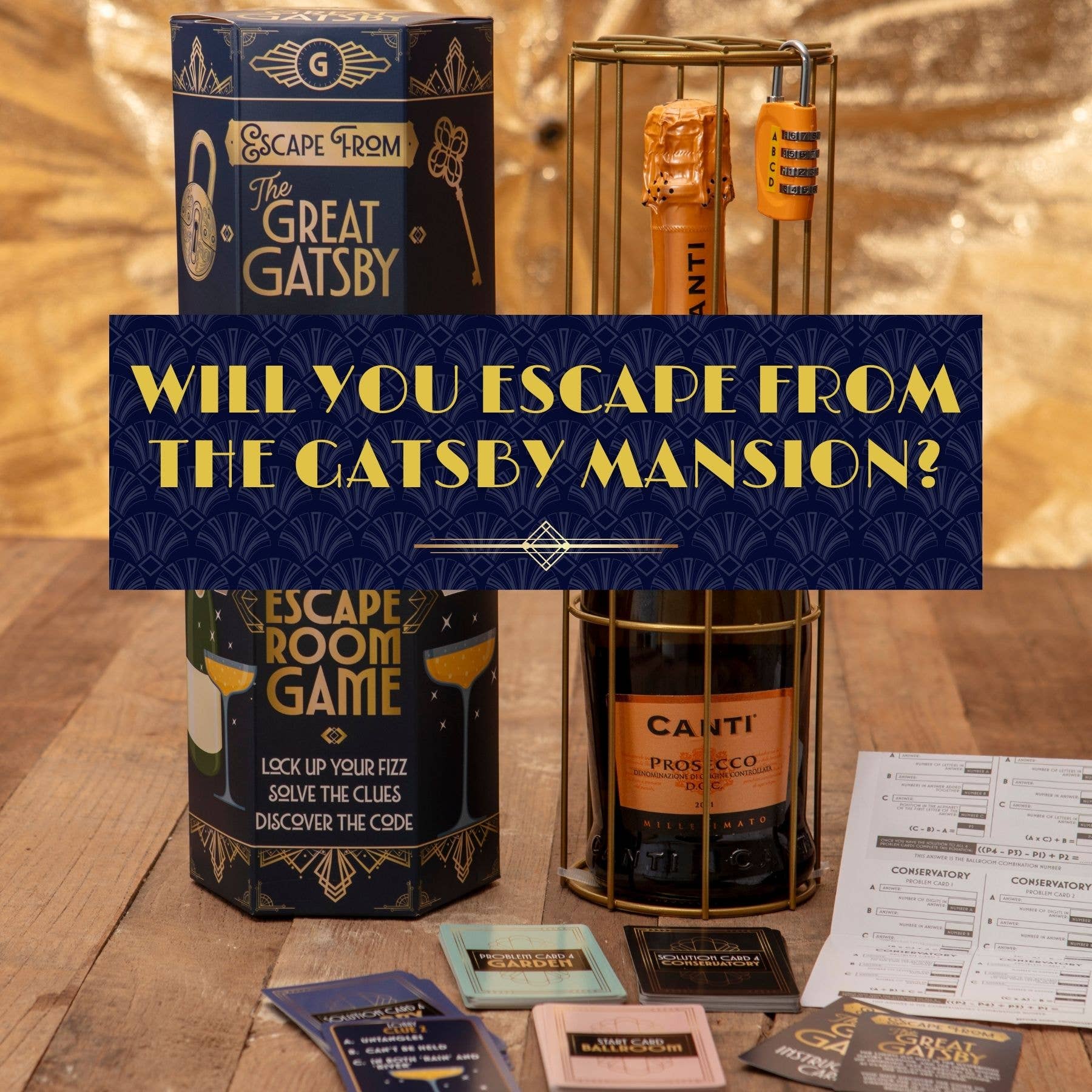 The Great Gatsby Escape Room – Vin & Prosecco