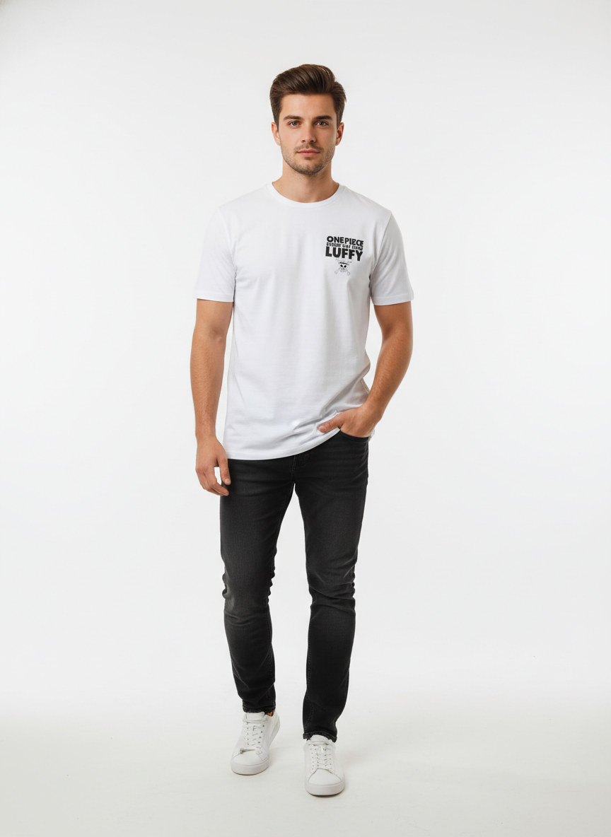 One Piece Doflamingo Back Print Oversized T-Shirt fra Cotton Division