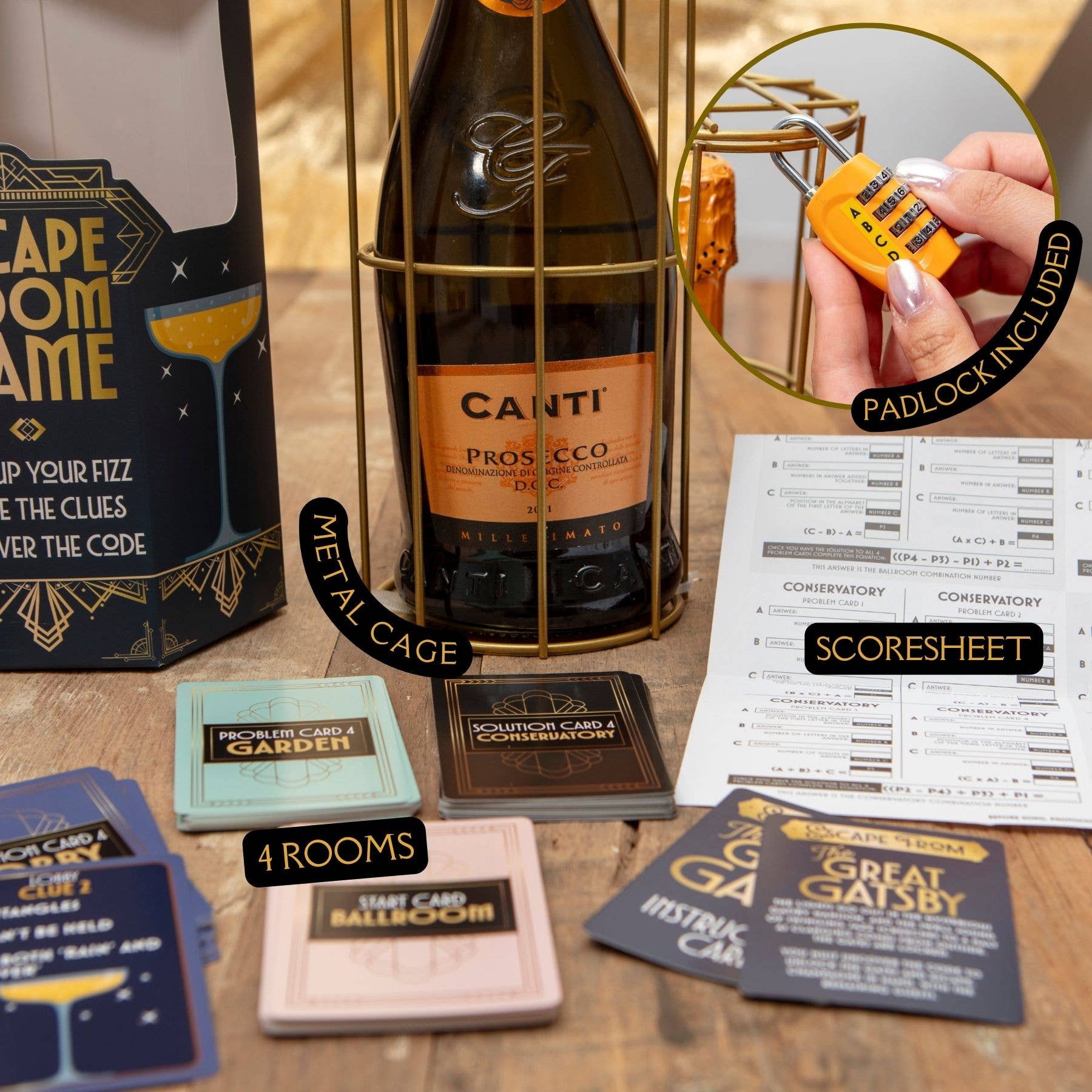 The Great Gatsby Escape Room – Vin & Prosecco