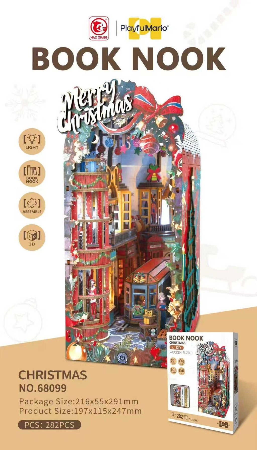 Merry Christmas – Book Nook fra SKY NET