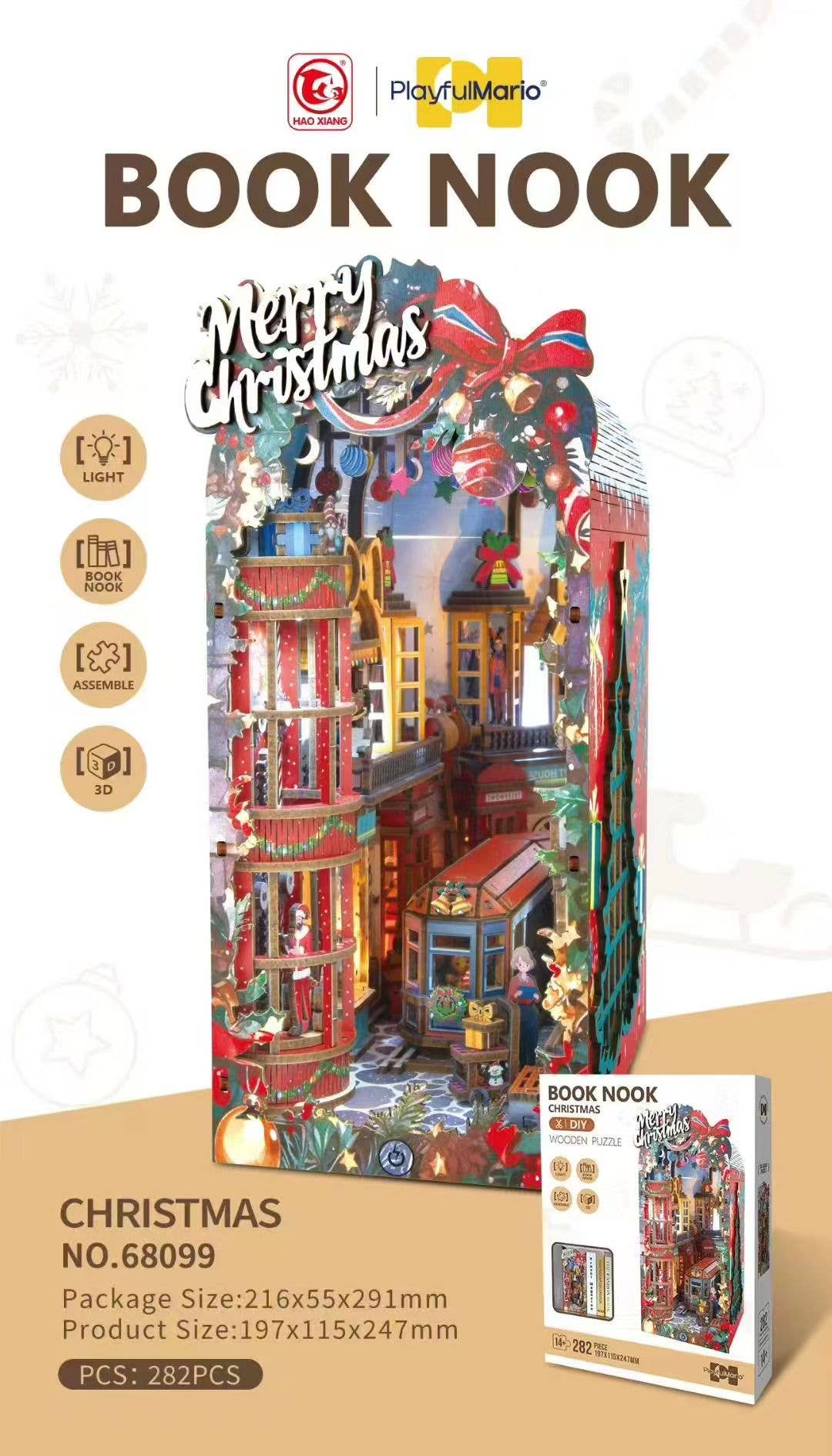 Merry Christmas – Book Nook fra SKY NET
