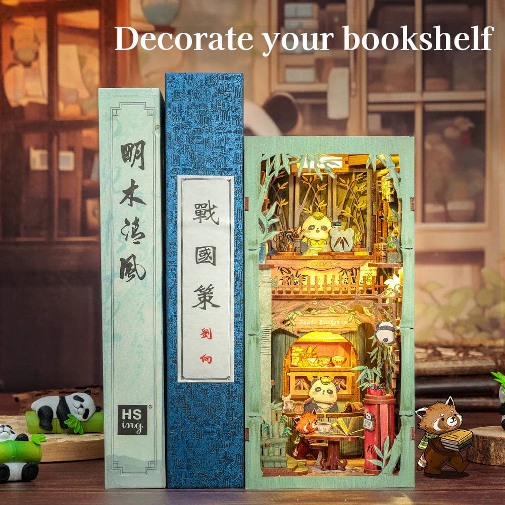 Panda Bookshop - Book Nook fra CUTEBEE
