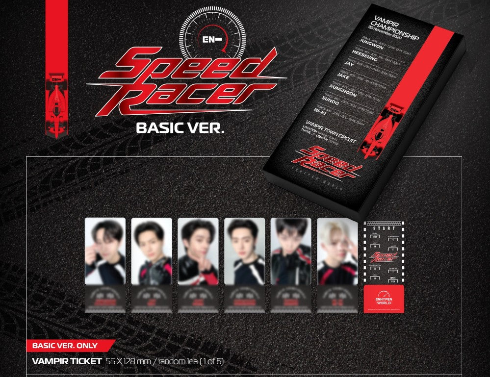 ENHYPEN – World Coupon Card Collection: Speed Racer (Basic Ver.)