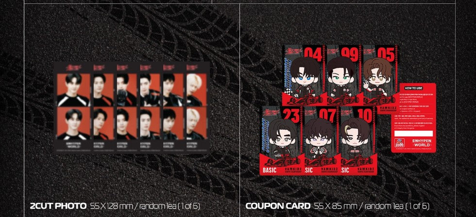 ENHYPEN – World Coupon Card Collection: Speed Racer (Basic Ver.)