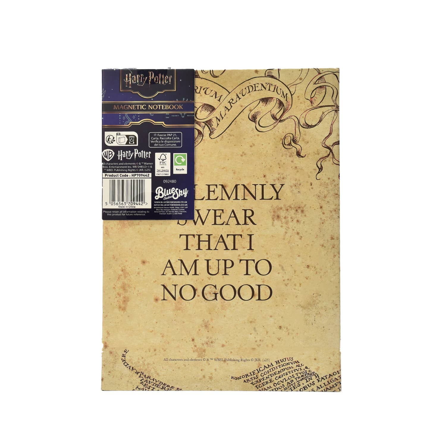 Harry Potter Notesbog A5 – Marauder's Map