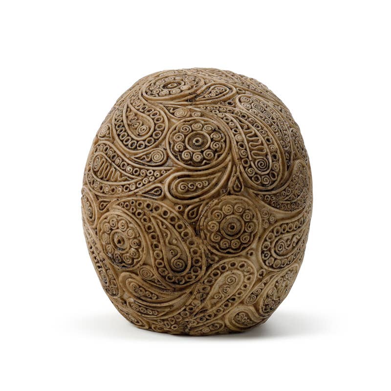Detaljeret Damask Skull Figurine